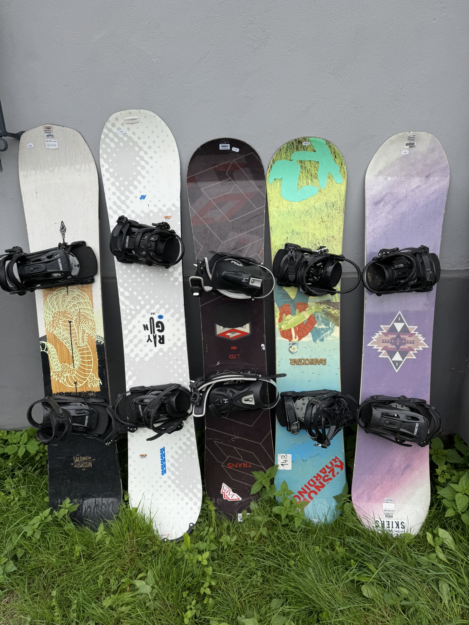 14x SNB  with bindings